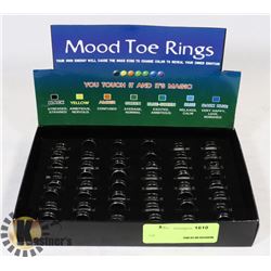 RETAIL DISPLAY OF MOOD TOE RINGS