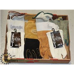 FLAT OF ASSORTED WORK GLOVES
