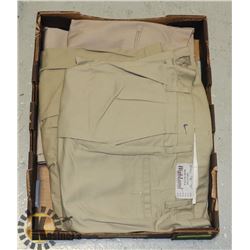 6 PAIRS OF VARIOUS NEW PANTS, VARIOUS SIZES & TYPE