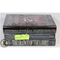 THOMAS HARRIS HARDCOVER BOOKS- SET OF 3