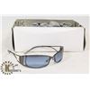 Image 1 : BOX OF BLACK METAL DESIGNER SUNGLASSES WITH BLUE