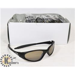 BOX OF BLACK OAKLEY STYLED SUNGLASSES