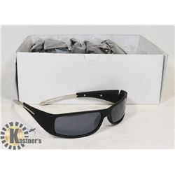 BOX OF BLACK DESIGNER UV 400 SUNGLASSES