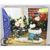 Image 1 : DECORATIVE SNOW MEN FIGURINE WITH METAL