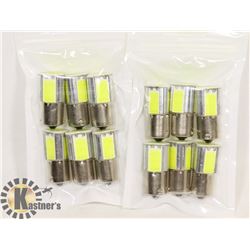 LOT OF 12 NEW RV/AUTO LED BULBS - COOL WHITE