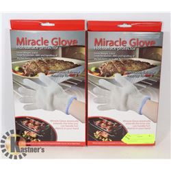 LOT OF TWO NEW MIRACLE GLOVE HOT SURFACE