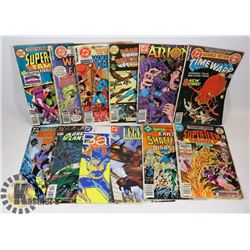 FLAT OF 12 ASSORTED DC COMIC BOOKS