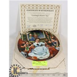YUL BRYNER "KING & I" HOLLYWOOD COLLECTOR PLATE