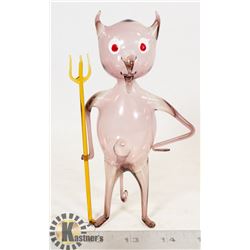 SATAN DEVIL GLASS HAND BLOWN FIGURE