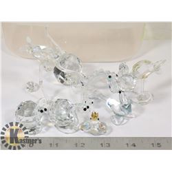 7 X SWAROVSKI BOHEMIAN CRYSTAL FIGURES 24K ALSO