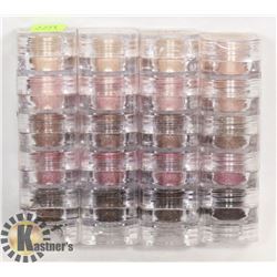 FOUR STACKS OF FIVE ASSORTED MICABELLA SHIMMER