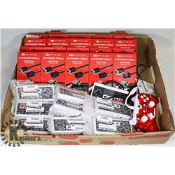 LARGE LOT OF VIDEO GAMING ACCESSORIES - VARIOUS