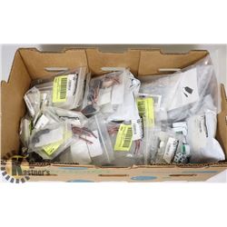 LARGE LOT OF ELECTRONIC COMPONENTS, ACCESSORIES &