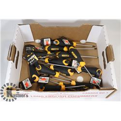 12 NEW SCREWDRIVERS VARIOUS TYPES & SIZES