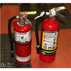 LOT OF 2 X 5LBS  CHARGED FIRE EXTINGUISHERS