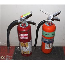 LOT OF 2 X 5LBS  CHARGED FIRE EXTINGUISHERS