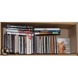 LOT OF CDS/DVDS/VIDEOGAMES