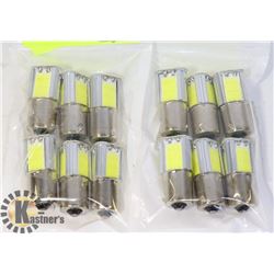 LOT OF 12 NEW RV/AUTO LED BULBS - COOL WHITE