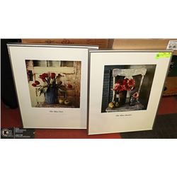 PAIR OF FRAMED PRINTS BY CRISTIN ATRIA 15" X 20"