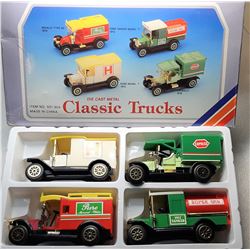 14)  LOT OF 4 VINTAGE DIE CAST METAL