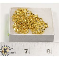 PAIR OF GOLD PLATED 30 INCH CHAINS