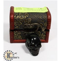 DECORATIVE BOX WITH NEW MEN'S BLACK