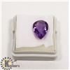 Image 1 : #95-PURPLE AMETHYST GEMSTONE PEAR SHAPE 4.90ct
