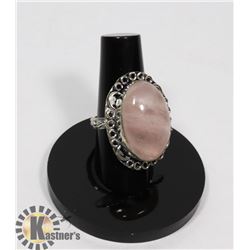 #115-ROSE QUARTZ RING SIZE 7.5