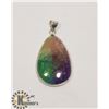 Image 1 : #107-RAINBOW SOLA QUARTZ PENDANT
