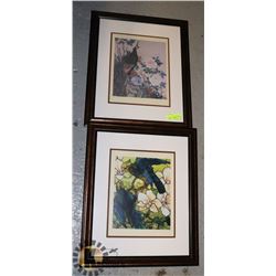 2 FRAMED PRINTS 23" X 19 "