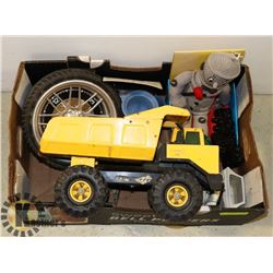 BOX OF ESTATE ITEMS TONKA WIZARD OZZ