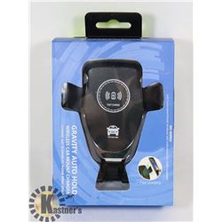 NEW GRAVITY AUTO HOLD WIRELESS CHARGER, AUTO
