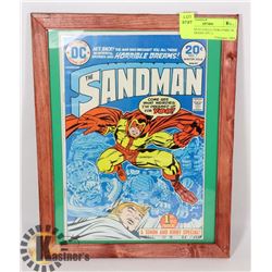 SANDMAN #1 COLLECTOR COMIC IN FRAME 20CENT 1970'S
