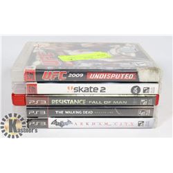 LOT OF 5 ASSORTED PS3 GAMES