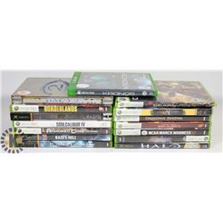 LOT OF 15 ASSORTED XBOX GAMES