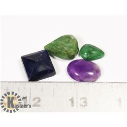 #189-BLUE SAPPHIRE/ EMERALD/ AMETHYST 69.0ct