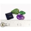 Image 1 : #189-BLUE SAPPHIRE/ EMERALD/ AMETHYST 69.0ct
