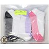Image 1 : 3PK LADIES ANKLE SOCKS