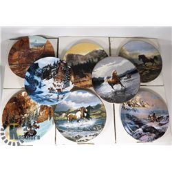 LOT OF 8 ASSORTED THEME COLLECTORS PLATES