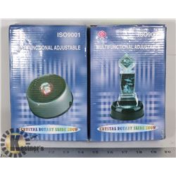 LOT OF 2  CRYSTAL ROTARY SLIDE SHOW