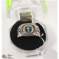 MENS FORD MUSTANG 925 STERLING SILVER RING SIZE 11