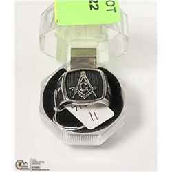 MENS FREE MASON RING SIZE 11