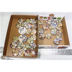 40 VINTAGE HOCKEY PINS - EDMTN. OILERS, WAYNE