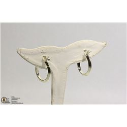 .925 STAMPED SILVER EARRINGS ON WHITE