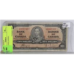 1937 TWO DOLLAR BILL