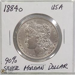 1884-O MORGAN SILVER DOLLAR