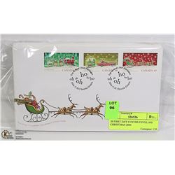 20 FIRST DAY COVERS ENVELOPS CHRISTMAS 2004