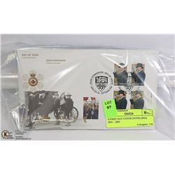 6 FIRST DAY COVER ENVELOPES 2001 - 2005
