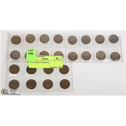 24 US WHEAT PENNIES