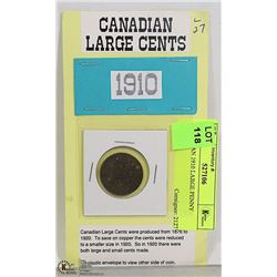 CANADIAN 1910 LARGE PENNY